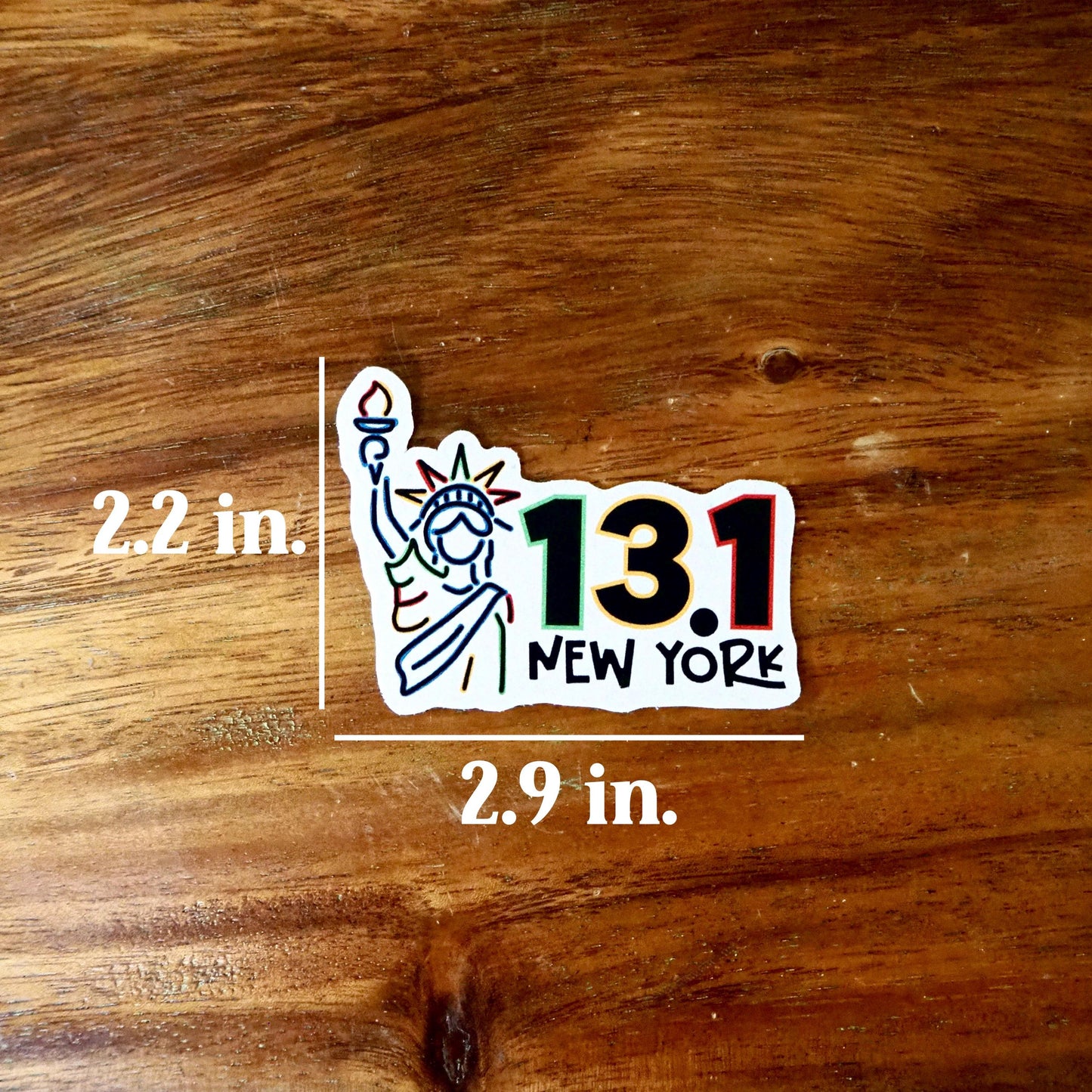 New York Half Marathon 13.1 Sticker