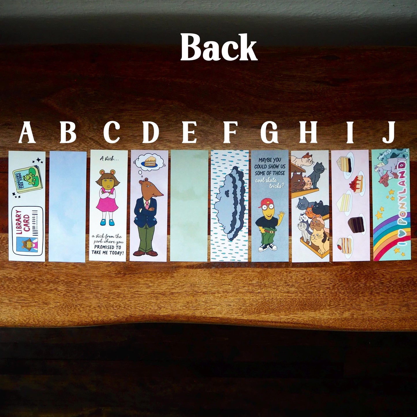 Arthur the Aardvark Themed Bookmarks