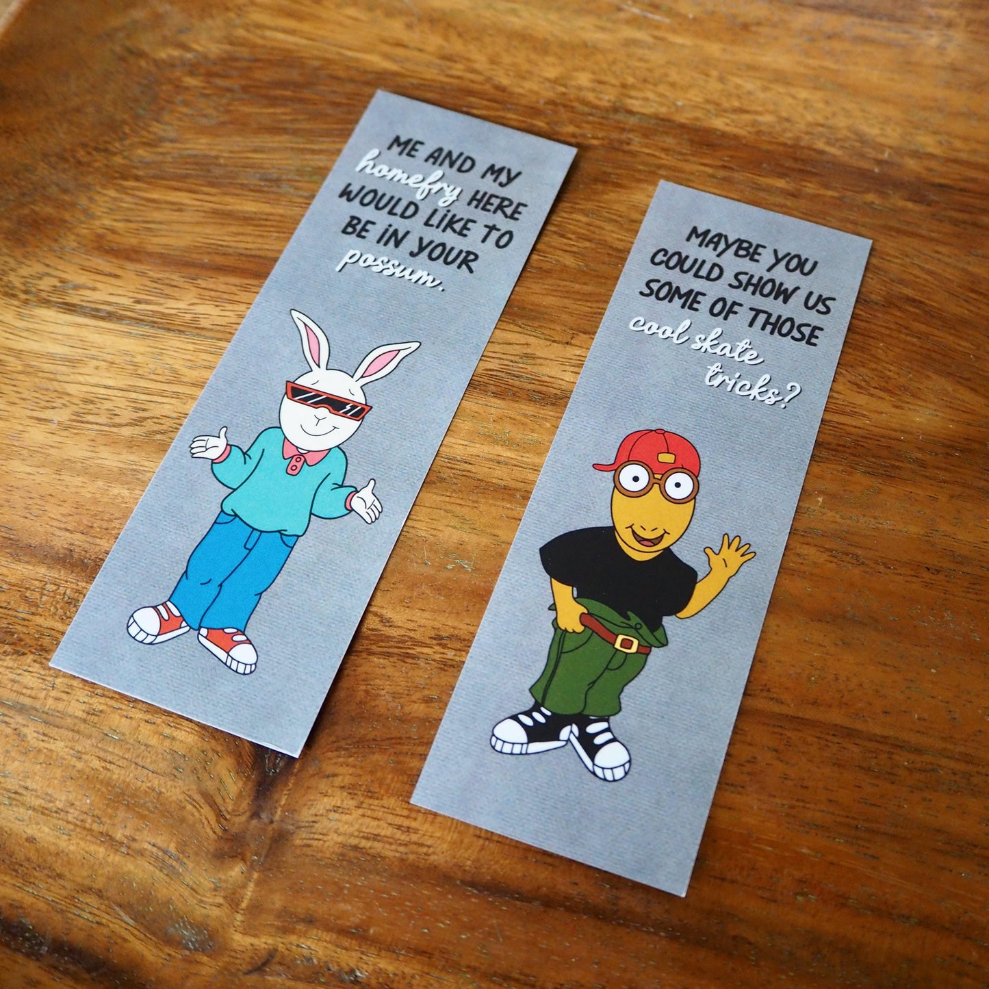Buster and Arthur Fresh Dudes Double Sided Bookmark