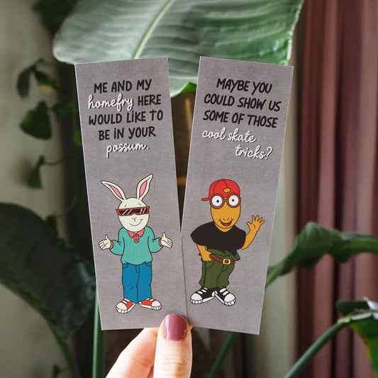 Buster and Arthur Fresh Dudes Double Sided Bookmark