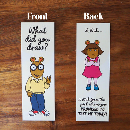 Arthur and DW Stick Bookmark