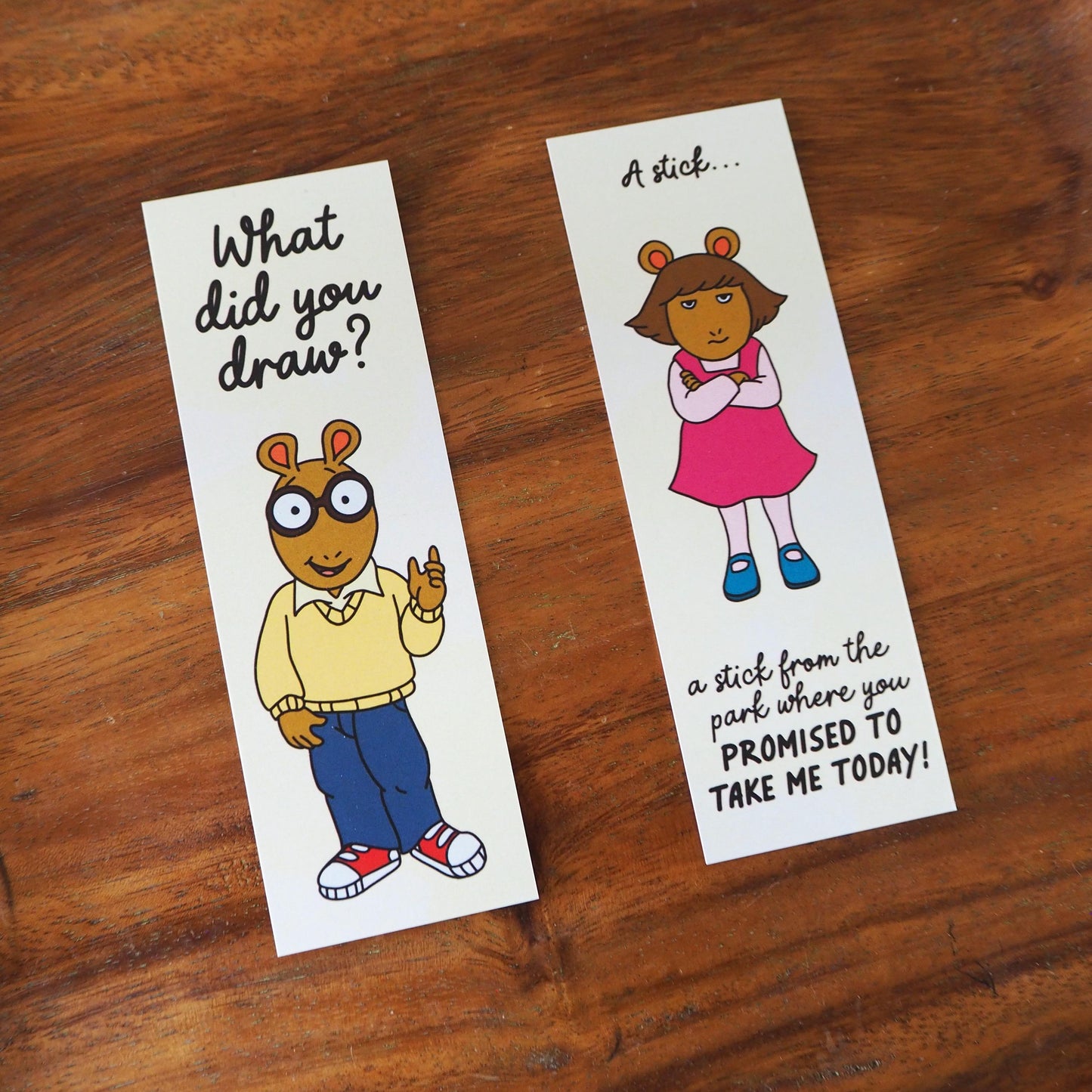 Arthur and DW Stick Bookmark