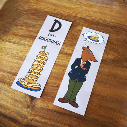 Mr. Ratburn D for Disgusting Double Sided Bookmark