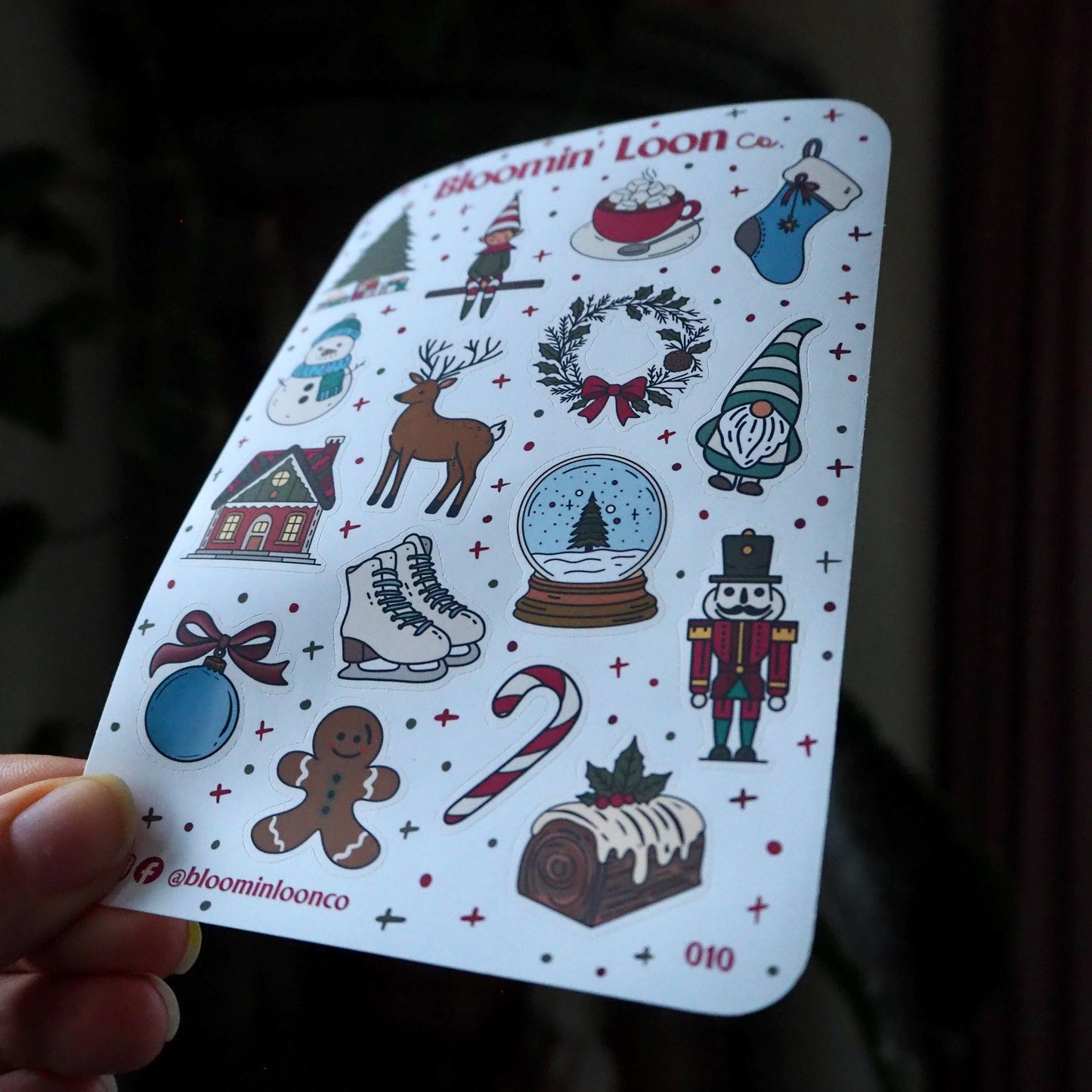Vintage Inspired Christmas Sticker Sheet