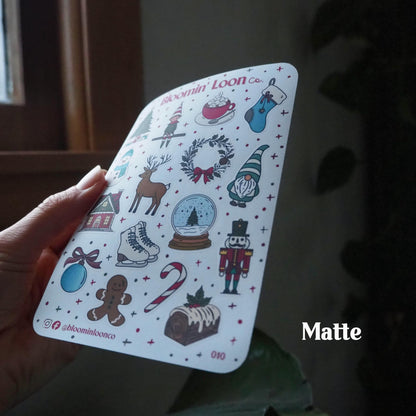 Vintage Inspired Christmas Sticker Sheet