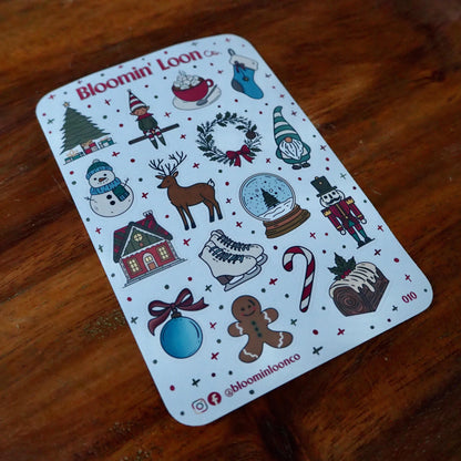 Vintage Inspired Christmas Sticker Sheet