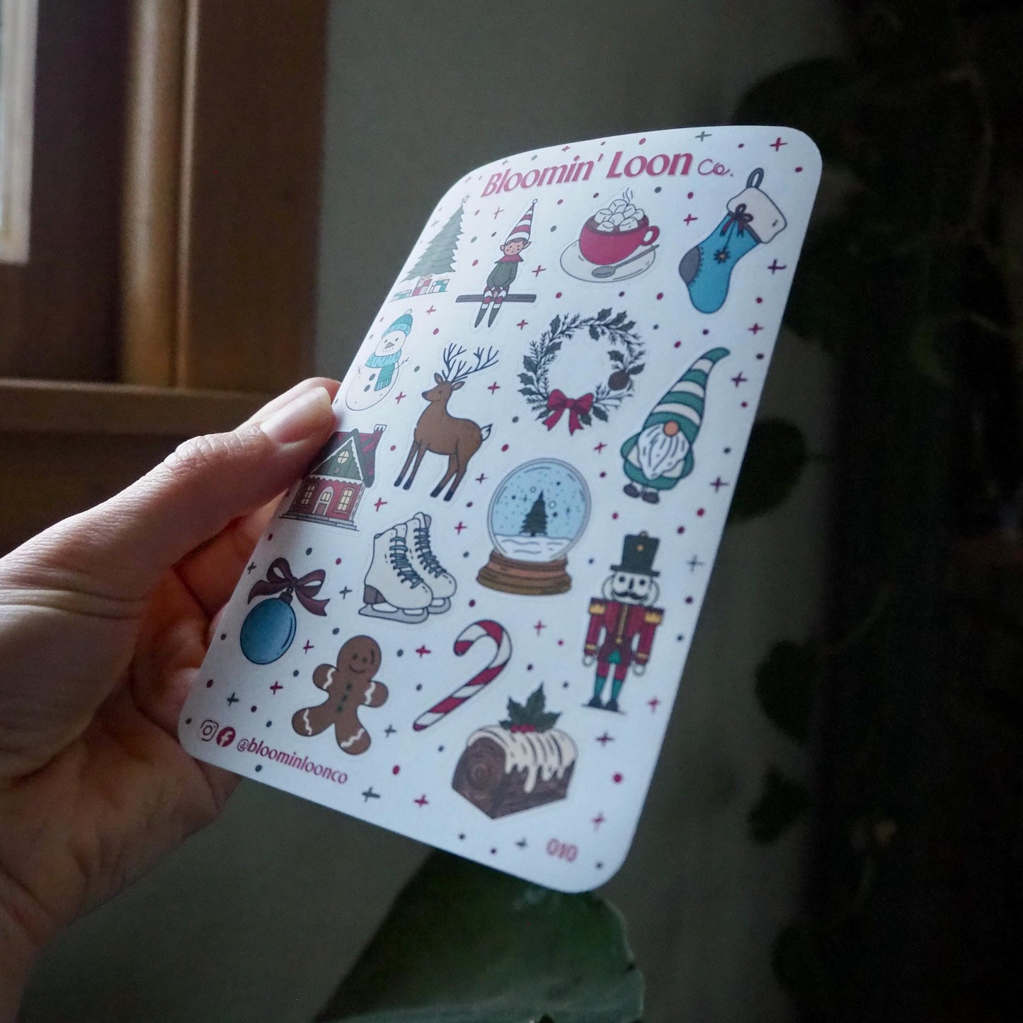 Vintage Inspired Christmas Sticker Sheet