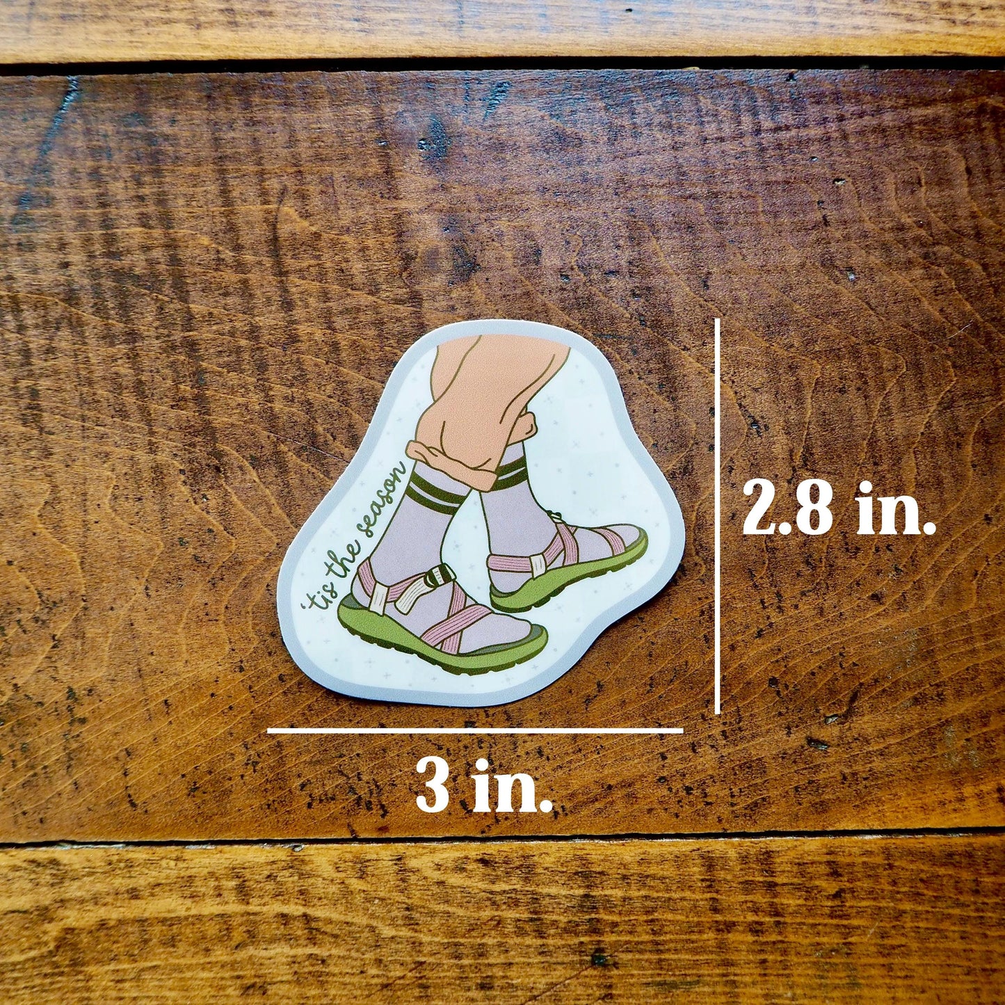 'Tis the Season Sockos Sticker