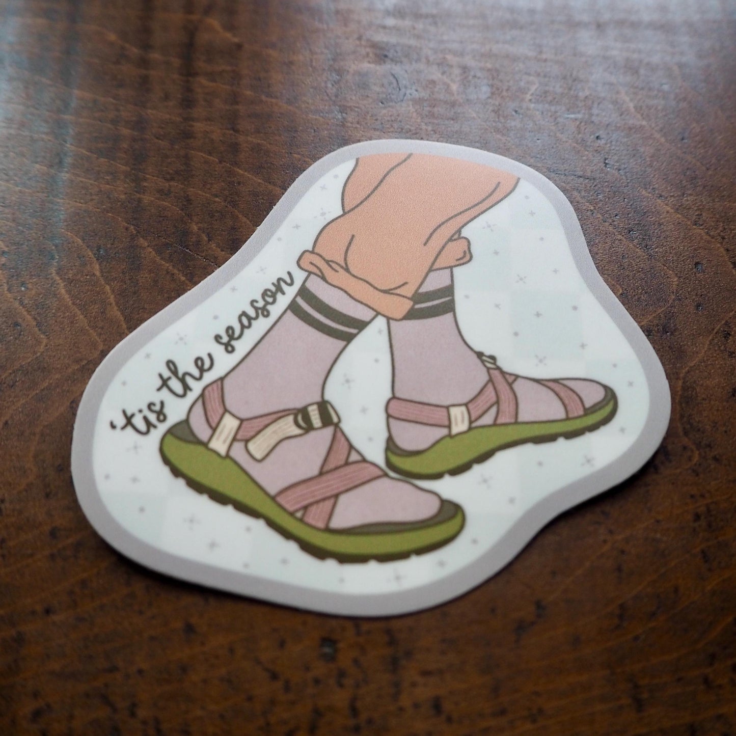 'Tis the Season Sockos Sticker