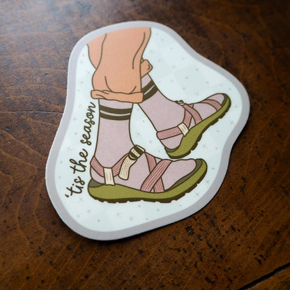 'Tis the Season Sockos Sticker