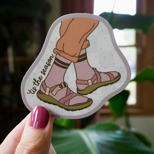 'Tis the Season Sockos Sticker
