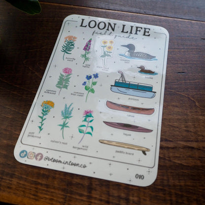 Loon Life Field Guide Sticker Sheet